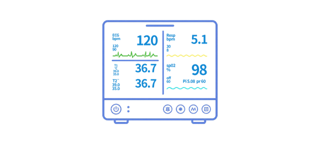 Hospital Use Patient Blood Pressure Monitor